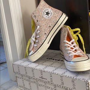 NWT Authentic Converse x JW Anderson Hi Glitter